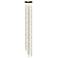 Constellation Andromeda Tall 12" Round LED Pendant - Brass - Clear Len