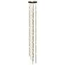 Constellation Andromeda Tall 12" Round LED Pendant - Brass - White Len