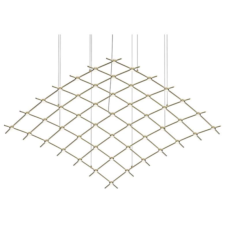Image 1 Constellation Aquarius Major Chandelier - Brass - White Optical Lens