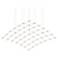 Constellation Aquarius Major Chandelier - Nickel - Clear Faceted Lens