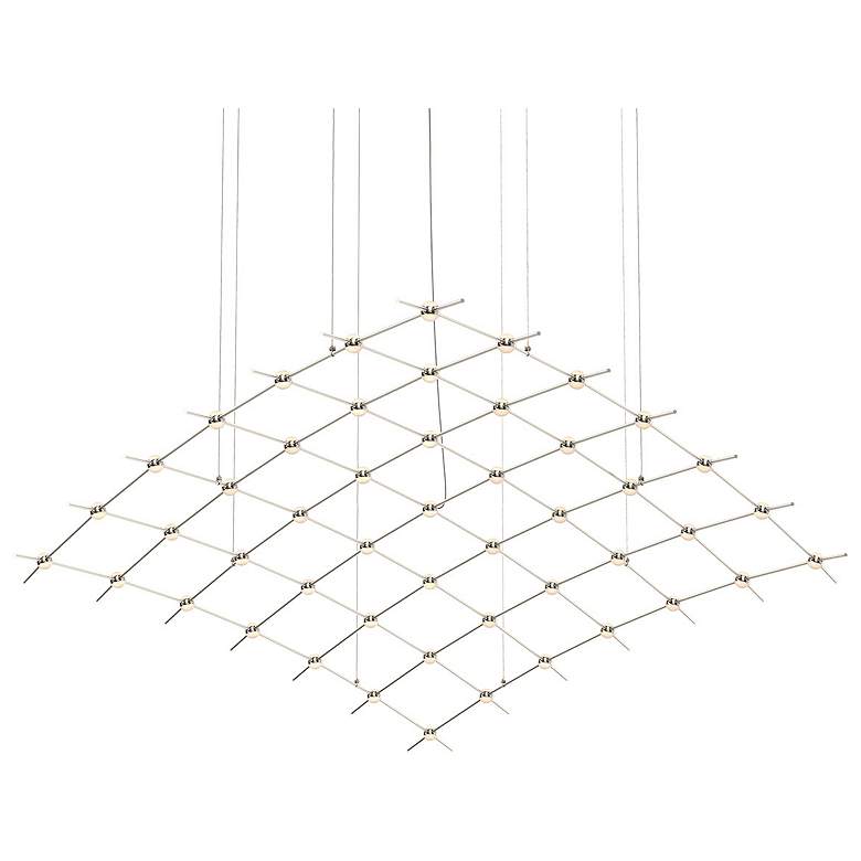 Image 1 Constellation Aquarius Major Chandelier - Nickel - White Optical Lens