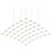 Constellation Aquarius Major Chandelier - Nickel - White Optical Lens