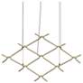 Constellation Aquarius Minor Chandelier - Brass - White Optical Lens