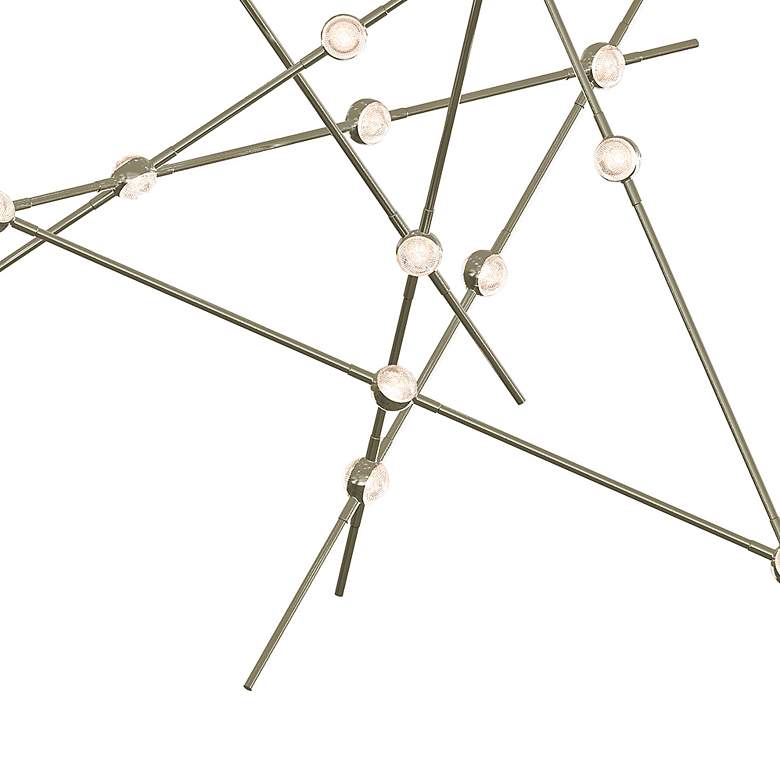 Image 4 Constellation Aquila 37 1/4"W Satin Nickel LED Chandelier more views