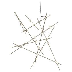 Constellation Aquila Major Pendant - Satin Nickel - Clear Lens