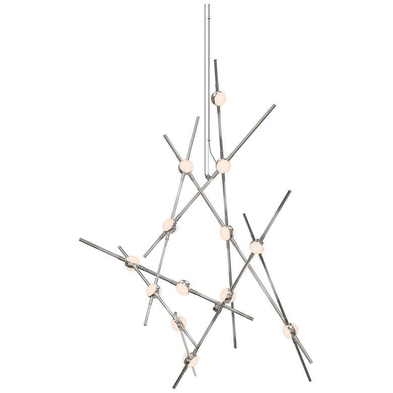Image 1 Constellation Aquila Minor 25" Wide Satin Nickel Pendant
