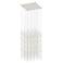 Constellation Cosmic Cube 20.5"W Satin Nickel 2700K White Lens LED Pen