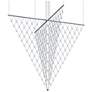 2_Constellation Galaxy Matrix Arrow LED Pendant w/ 20' Cord - Satin Alumi