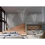 4_Constellation Galaxy Matrix Arrow LED Pendant w/ 20' Cord - Satin Alumi more views