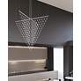 7_Constellation Galaxy Matrix Arrow LED Pendant w/ 20' Cord - Satin Alumi more views