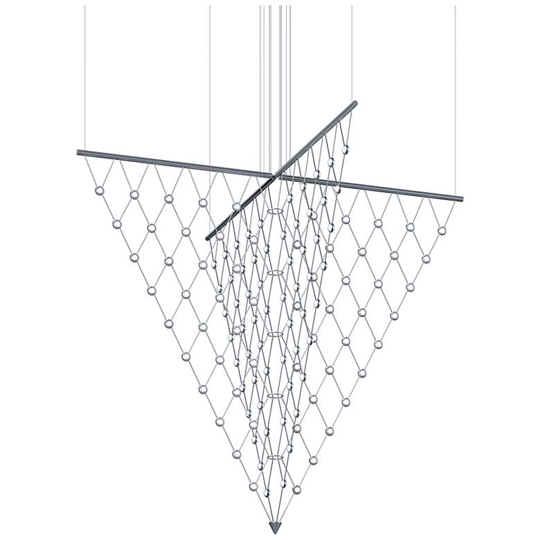 Image 1 Constellation Galaxy Matrix Small Arrow LED Pendant w/ 20' Cord - Alumi