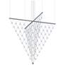 1_Constellation Galaxy Matrix Small Arrow LED Pendant w/ 20' Cord - Alumi
