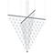 Constellation Galaxy Matrix Small Arrow LED Pendant w/ 20' Cord - Alumi