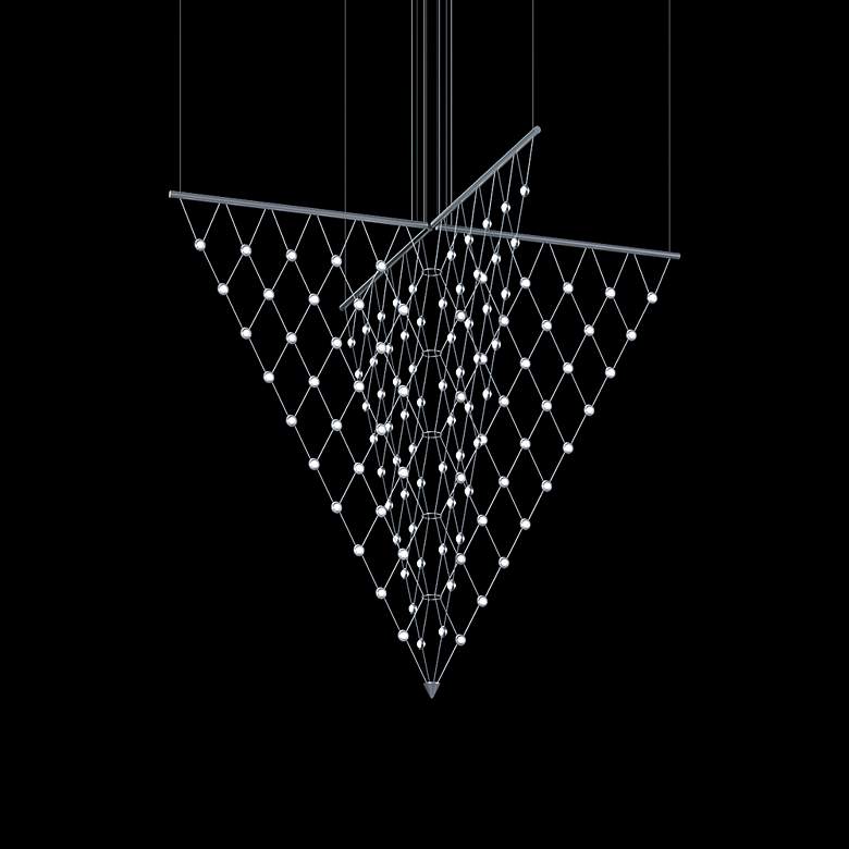 Image 4 Constellation Galaxy Matrix Small Arrow LED Pendant w/ 20' Cord - Alumi more views