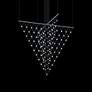 4_Constellation Galaxy Matrix Small Arrow LED Pendant w/ 20' Cord - Alumi more views