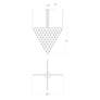 5_Constellation Galaxy Matrix Small Arrow LED Pendant w/ 20' Cord - Alumi more views