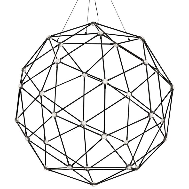 Image 1 Constellation® 45"W Nickel 40-Light LED Pendant Light