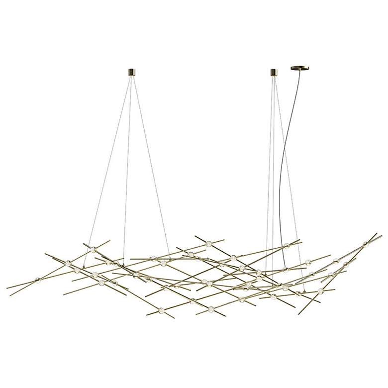 Image 1 Constellation Ursa Major Chandelier - Brass - Clear Faceted Lens