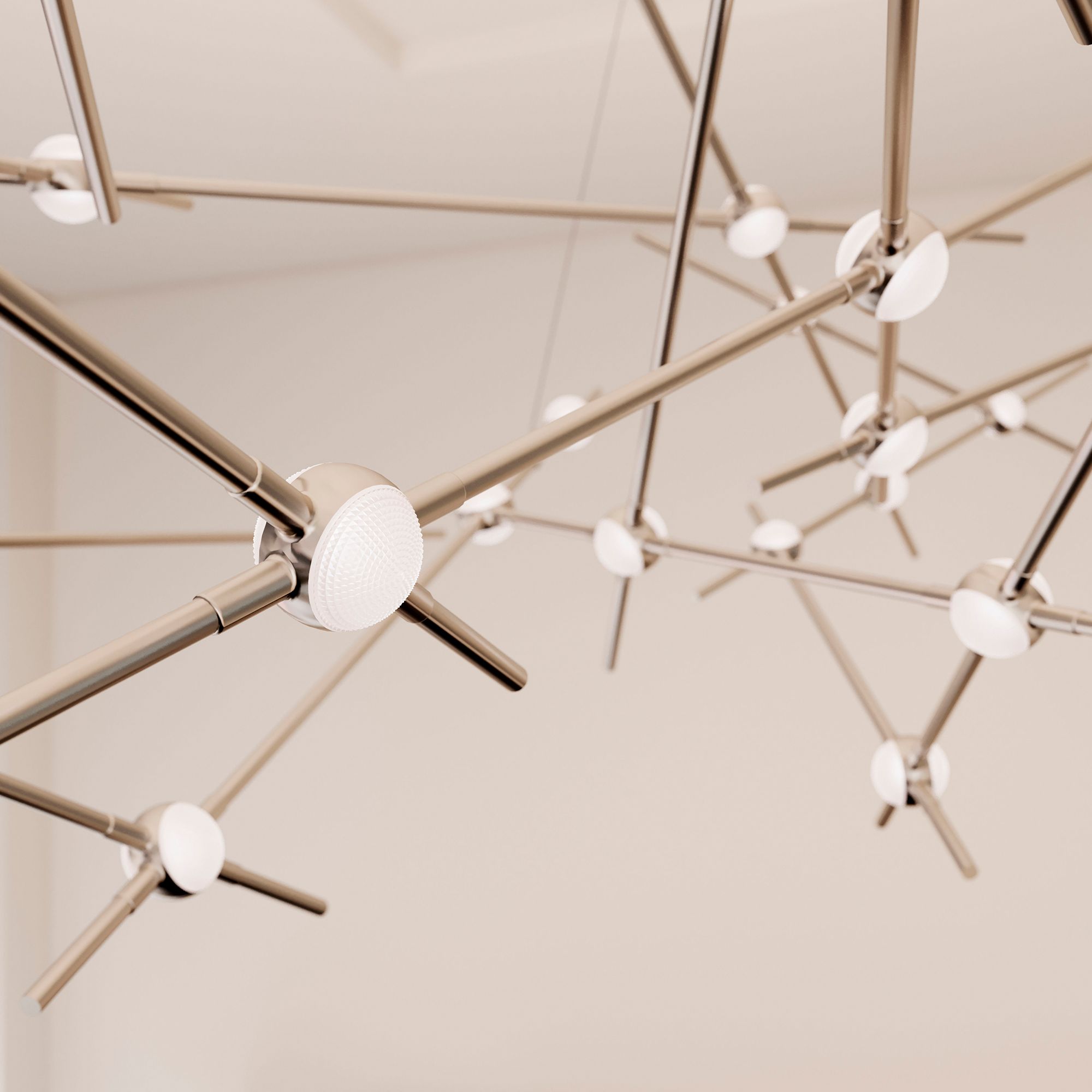 Constellation Ursa Major Satin Nickel Pendant