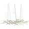 Constellation Ursa Minor 55" Wide Satin Brass 3000K Clear Lens Chandel