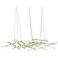 Constellation Ursa Minor 55" Wide Satin Brass 3000K White Lens Chandel