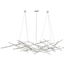 Constellation Ursa Minor 55" Wide Satin Nickel 2700K Clear Lens Chande