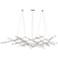 Constellation Ursa Minor 56" Wide Satin Nickel Pendant
