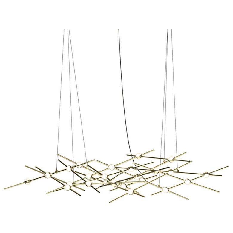 Image 1 Constellation Ursa Minor Chandelier - Brass - White Optical Lens