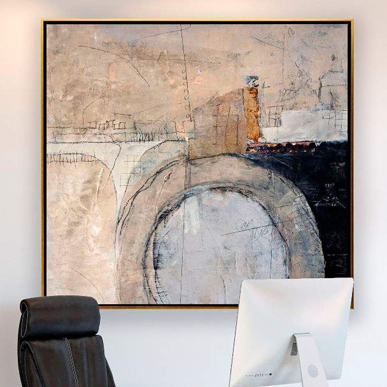 Image 2 Construction Site 37"W x 37"H Canvas