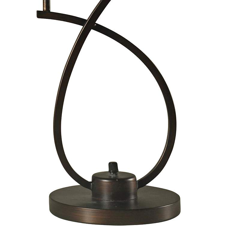 Image 4 Consuela Bronze Metal and Glass Uplight with Base Switch more views