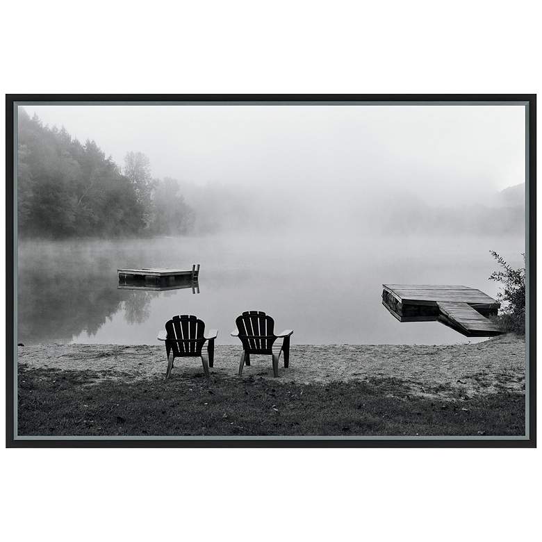 Image 1 Contemplating the Morning I Mist 36 inch Wide Canvas Wall Art
