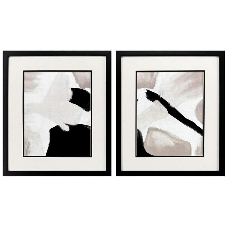 Image 1 Contempo 17"W x 20"H Framed Wall Art Set of 2