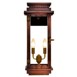 Contempo 22" High Antique Copper 2-Light Outdoor Wall Light