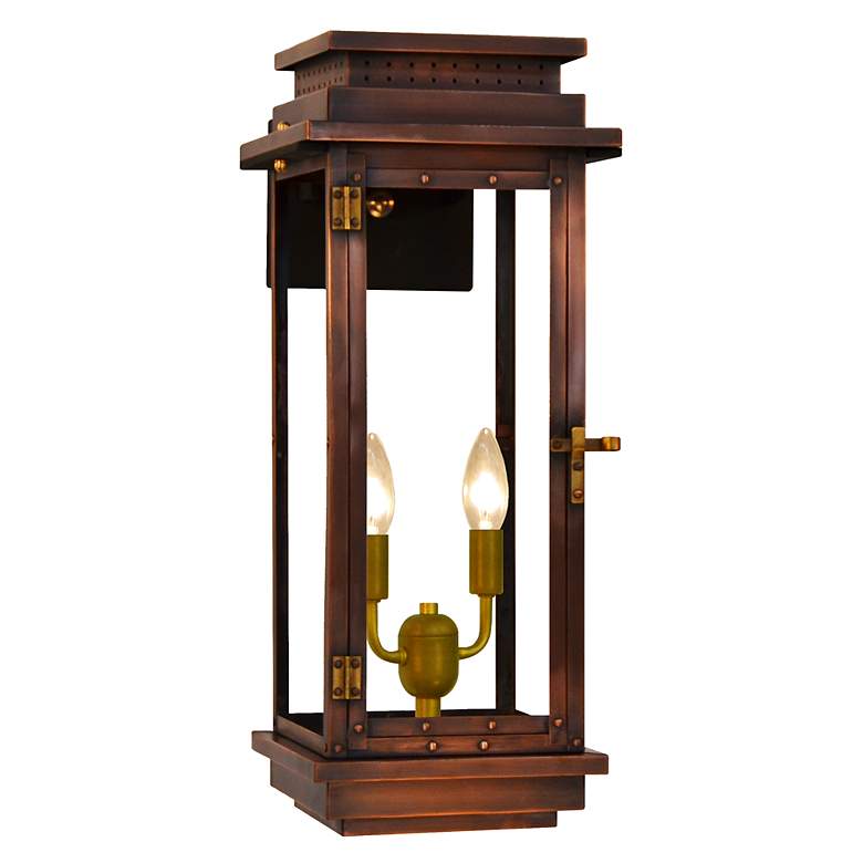 Image 3 Contempo 22" High Antique Copper 2-Light Outdoor Wall Light more views
