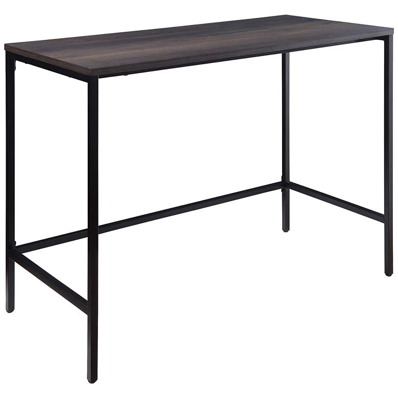 Image 2 Contempo 42" Wide Ozark Ash Metal Office Desk