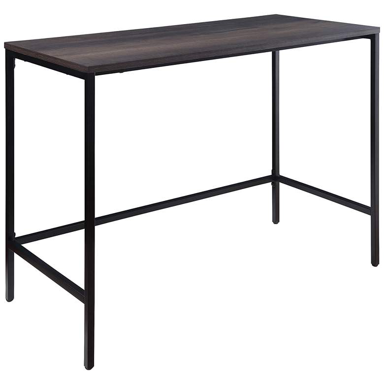 Image 2 Contempo 42 inch Wide Ozark Ash Metal Office Desk