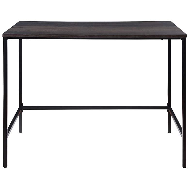 Image 3 Contempo 42 inch Wide Ozark Ash Metal Office Desk more views