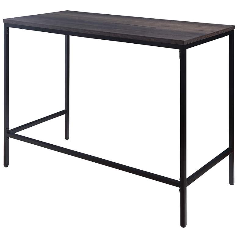 Image 4 Contempo 42" Wide Ozark Ash Metal Office Desk more views