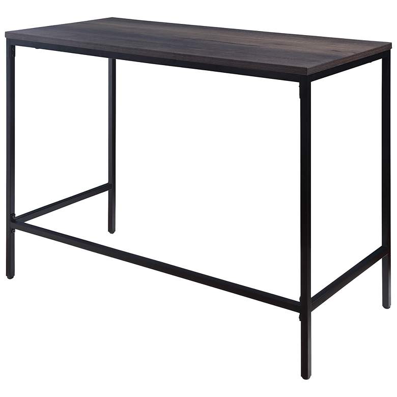 Image 4 Contempo 42 inch Wide Ozark Ash Metal Office Desk more views