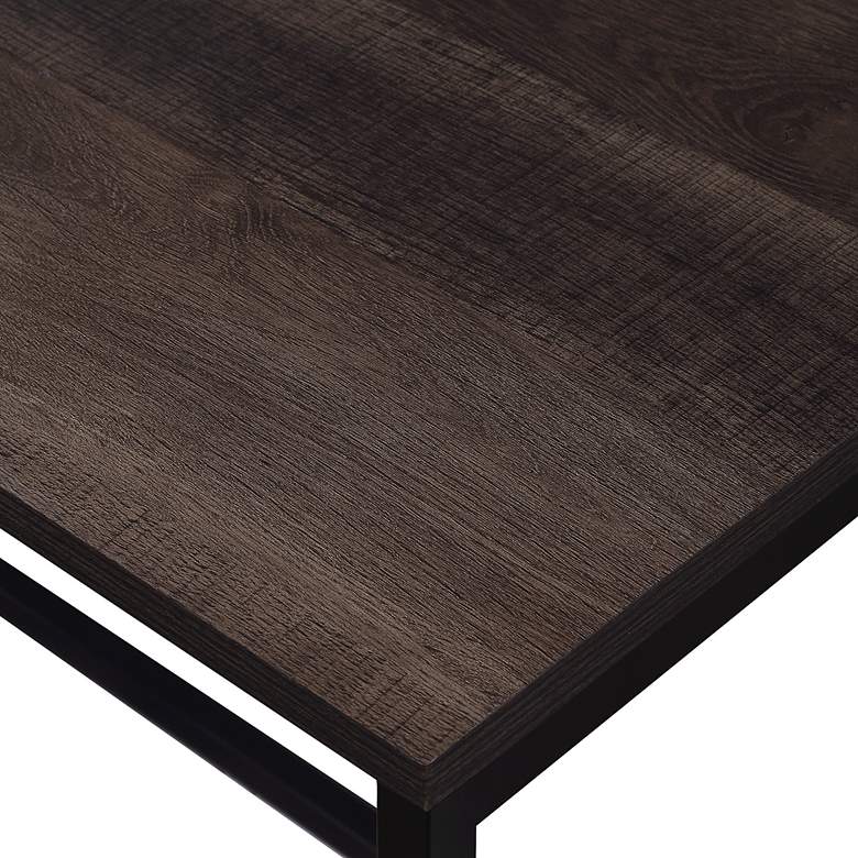 Image 2 Contempo 56" Wide Ozark Ash Adjustable L-Shaped Office Desk more views