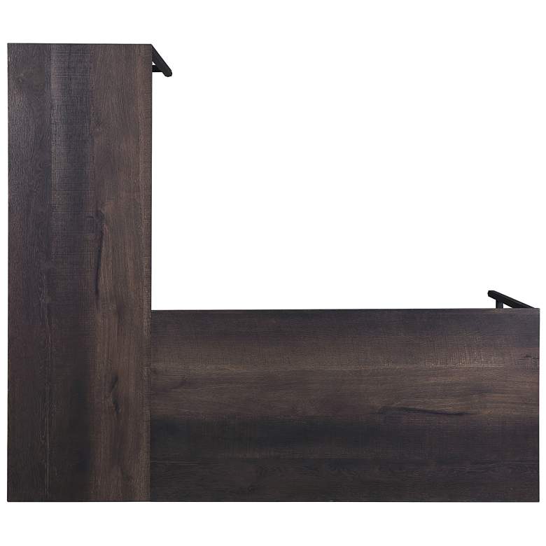 Image 3 Contempo 56" Wide Ozark Ash Adjustable L-Shaped Office Desk more views