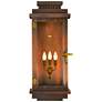 1_Contempo Flush 30 1/2"H Antique Copper 3-Light Outdoor Wall Light