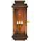 Contempo Flush 30 1/2"H Antique Copper 3-Light Outdoor Wall Light