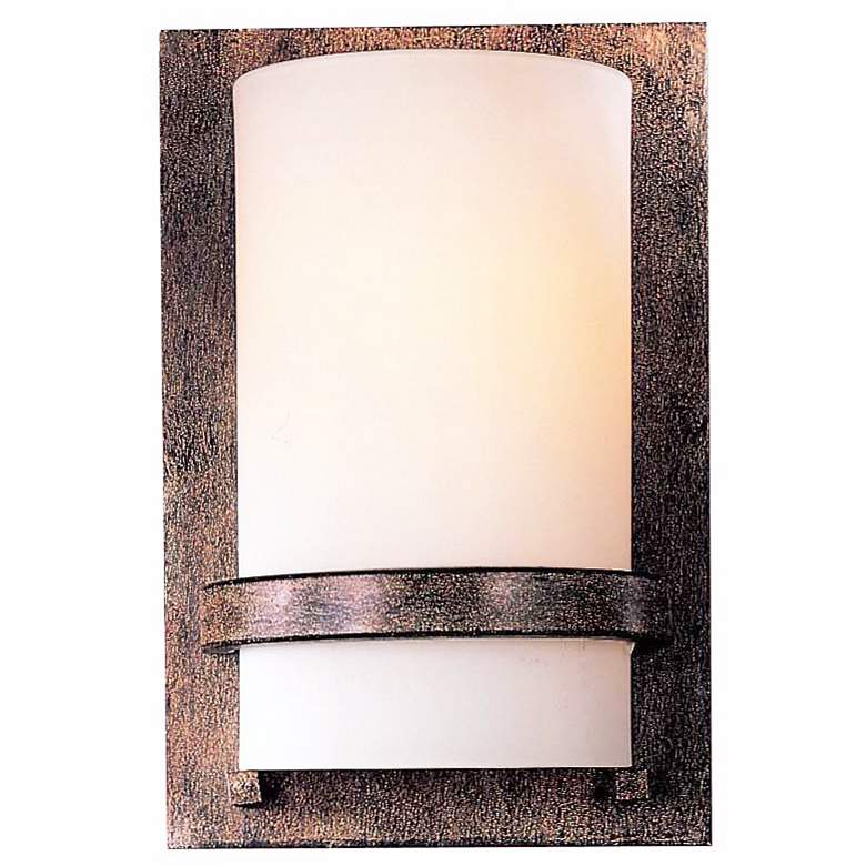 Image 1 Contemporary 10 inch High Iron Oxide Wall Sconce