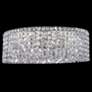 Contemporary 20" Wide Silver Round Crystal Ceiling Light
