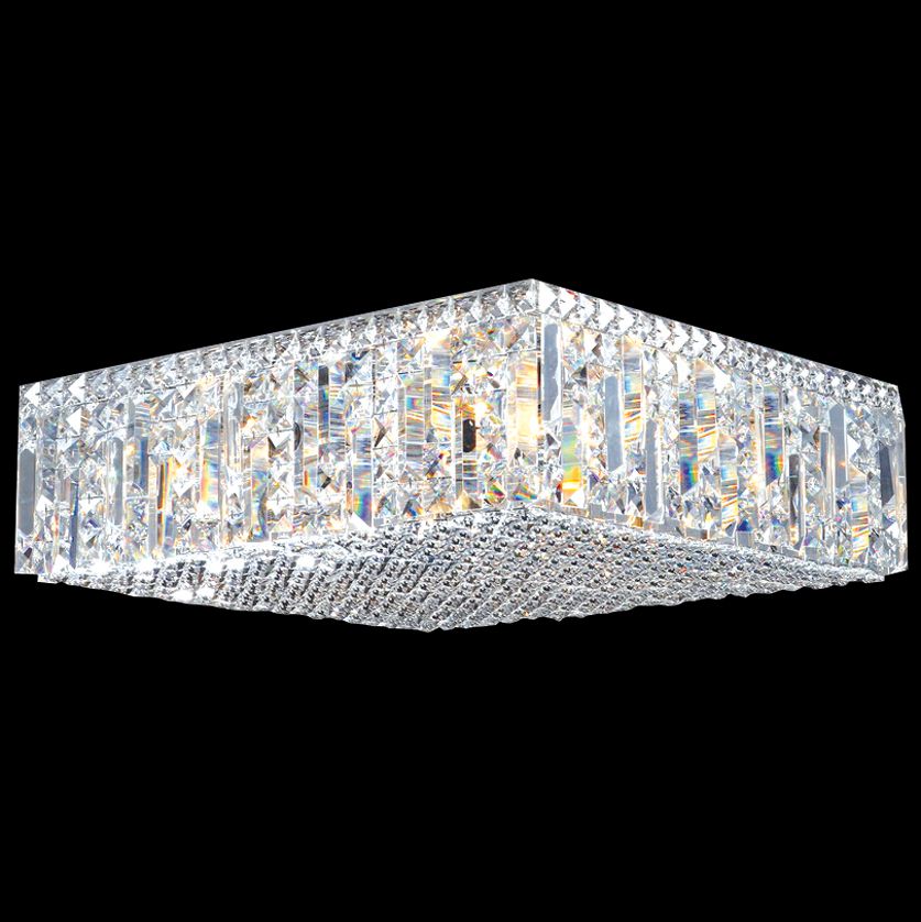 crystal square ceiling light