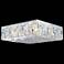 Contemporary 20" Wide Silver Square Crystal Ceiling Light