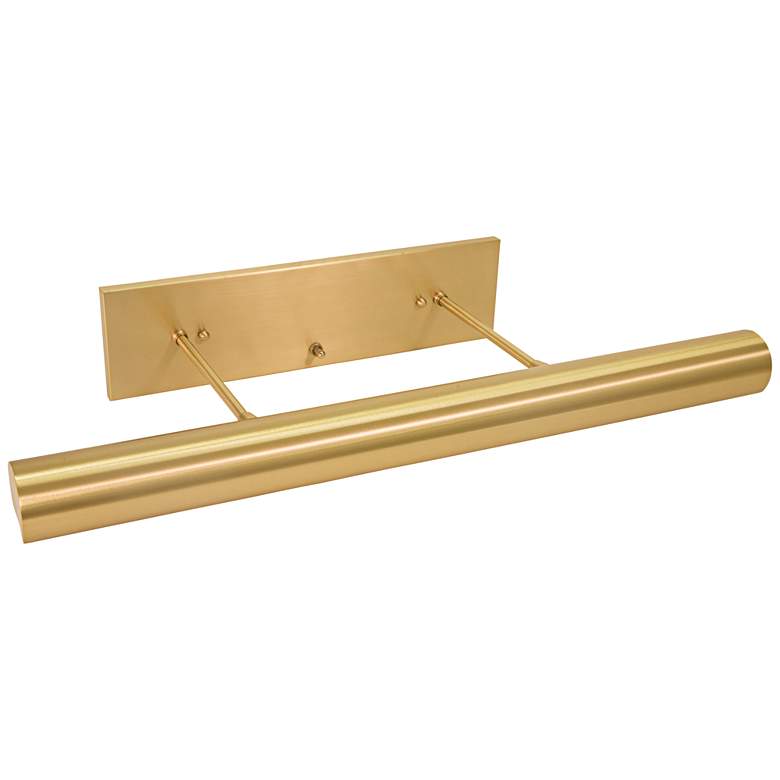 Image 1 Contemporary 24" Wide Satin Brass Direct Wire Picture Light