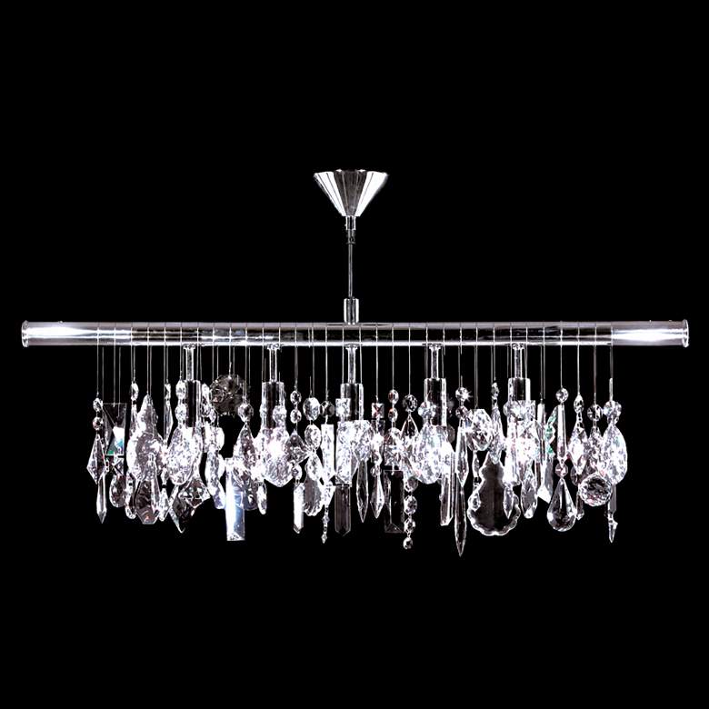 Contemporary 38&quot;W Crystal Kitchen Island Light Chandelier