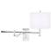 Contemporary Chrome Boom Plug-In Swing Arm Wall Light